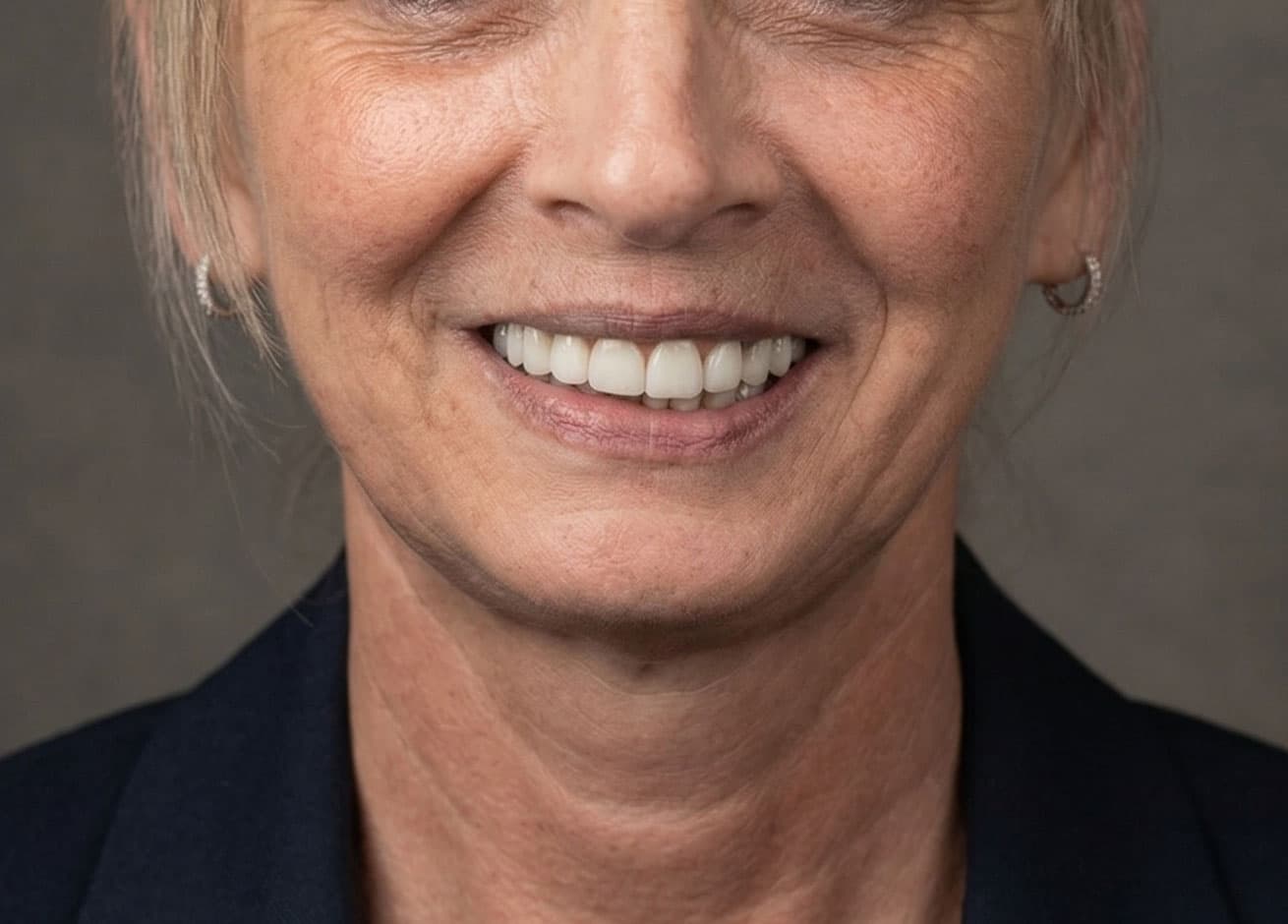 Patient smile after